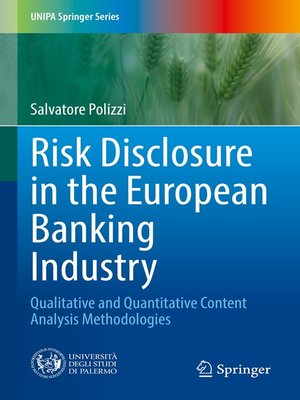 cover image of Risk Disclosure in the European Banking Industry